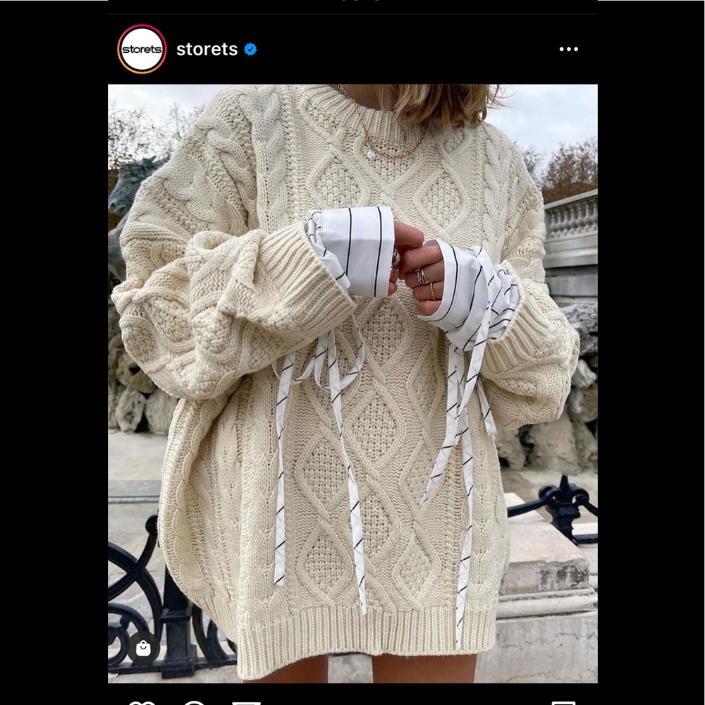 Storets Sadie Shirt Knit Combo Pullover